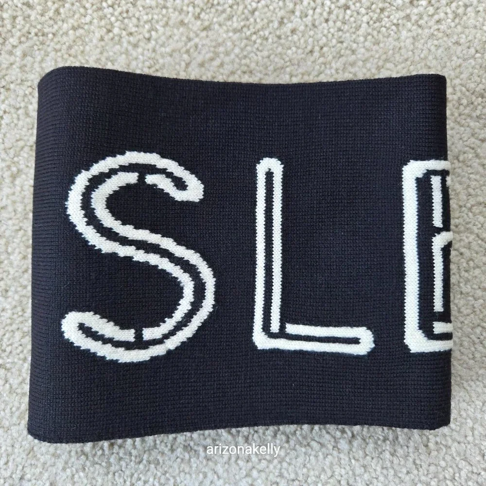 RARE kate spade NO SLEEP TILL BROOKLYN Wool Knit Scarf Beastie Boys Collectible